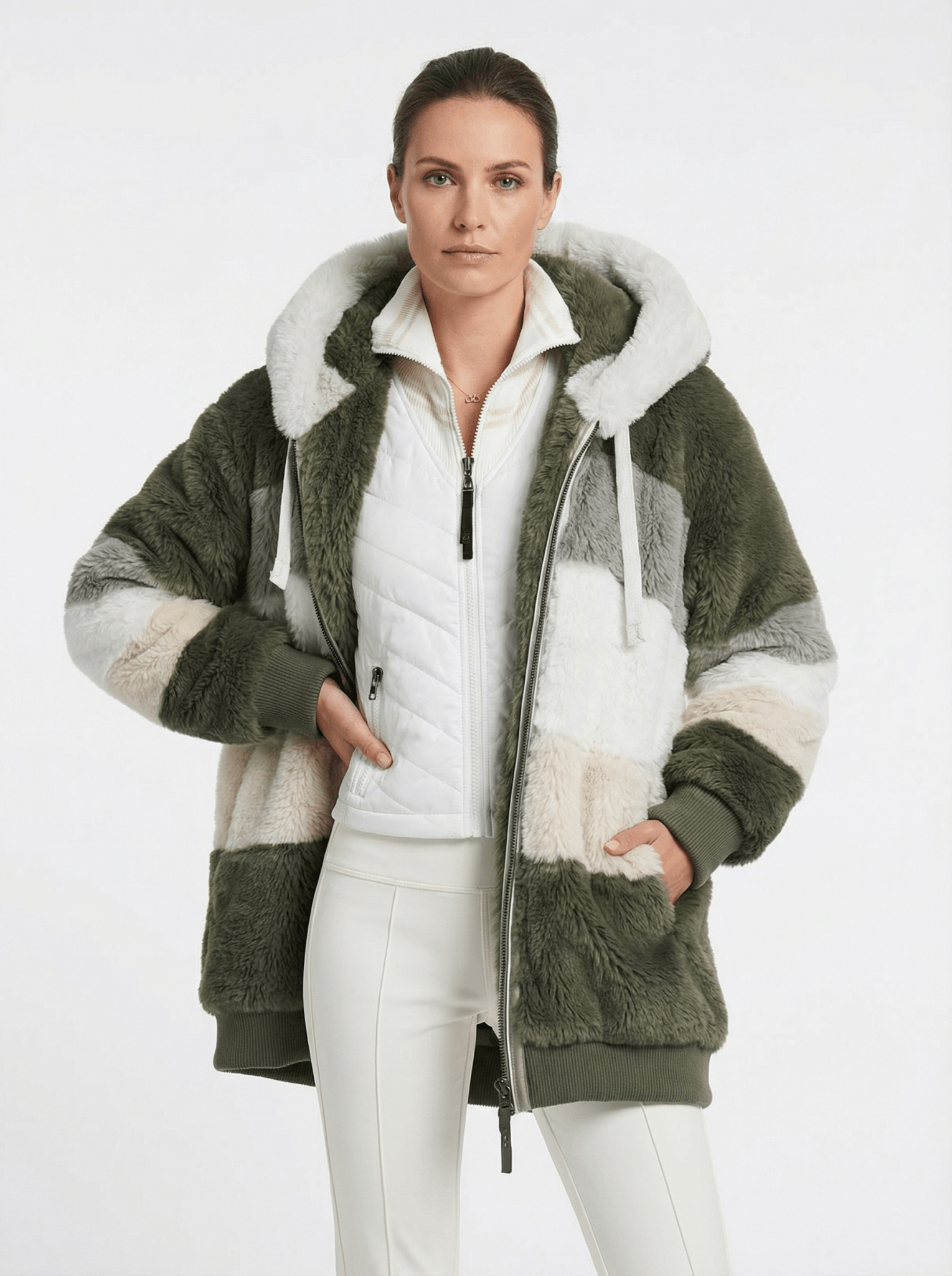 Kuschelige Oversized Winterjacke