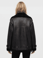 Doppelseitiger Mantel mit Gürtel