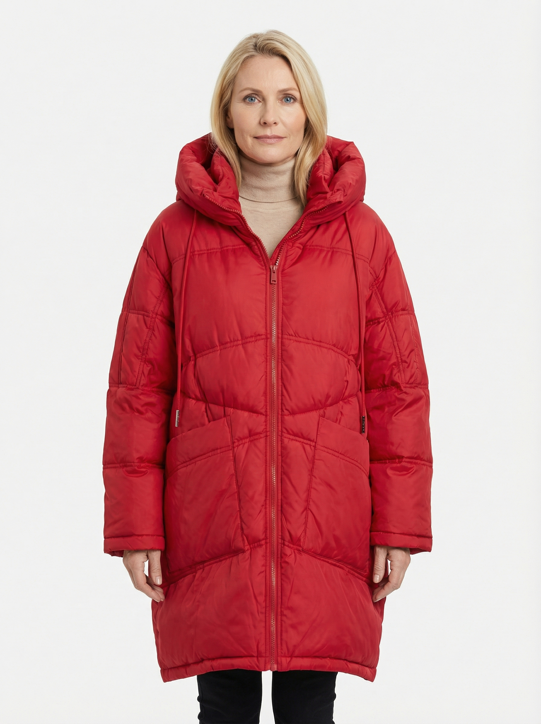 Oversized Daunen-Parka mit Kapuze