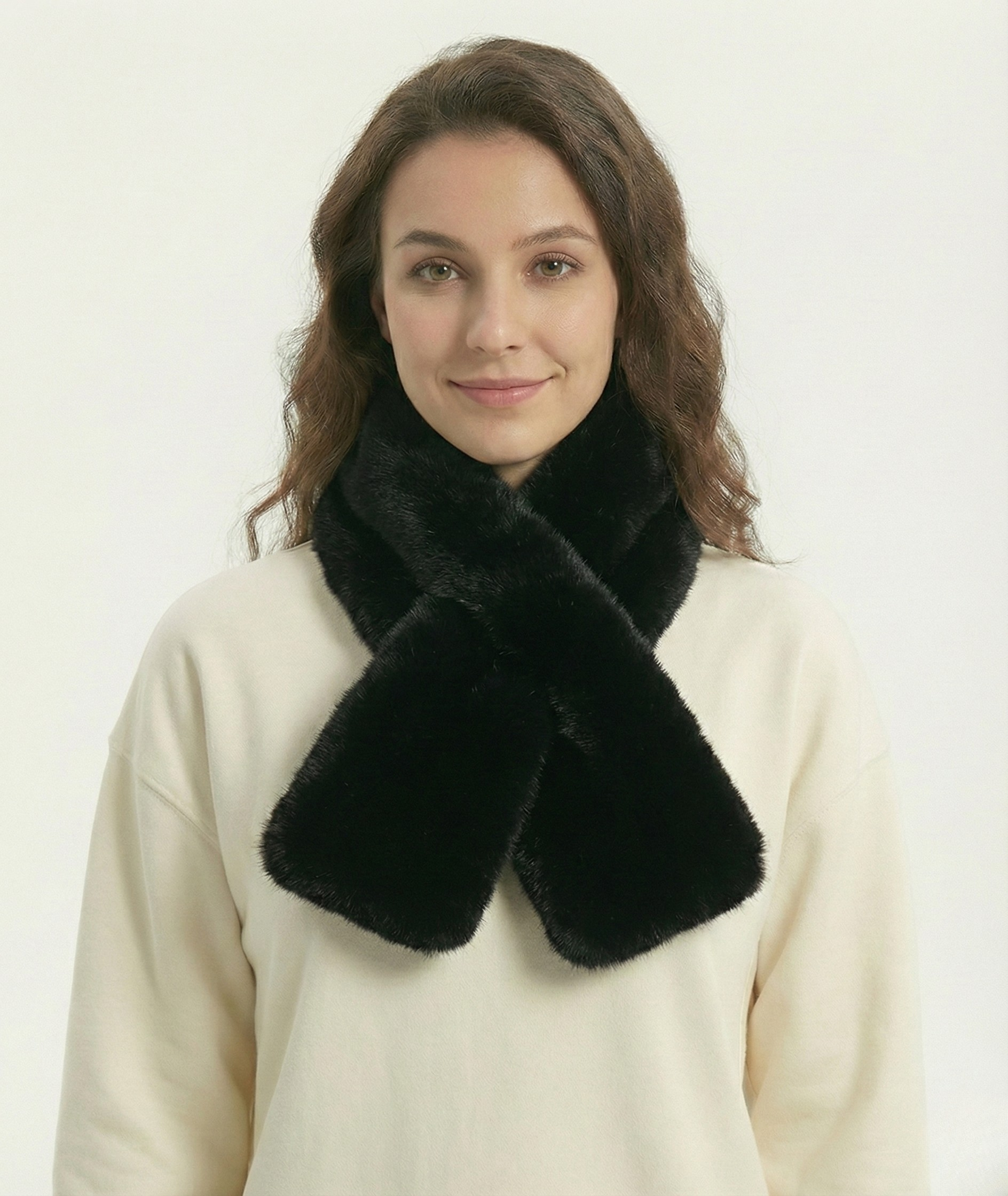 Kuscheliger Kunstfell-Halswärmer