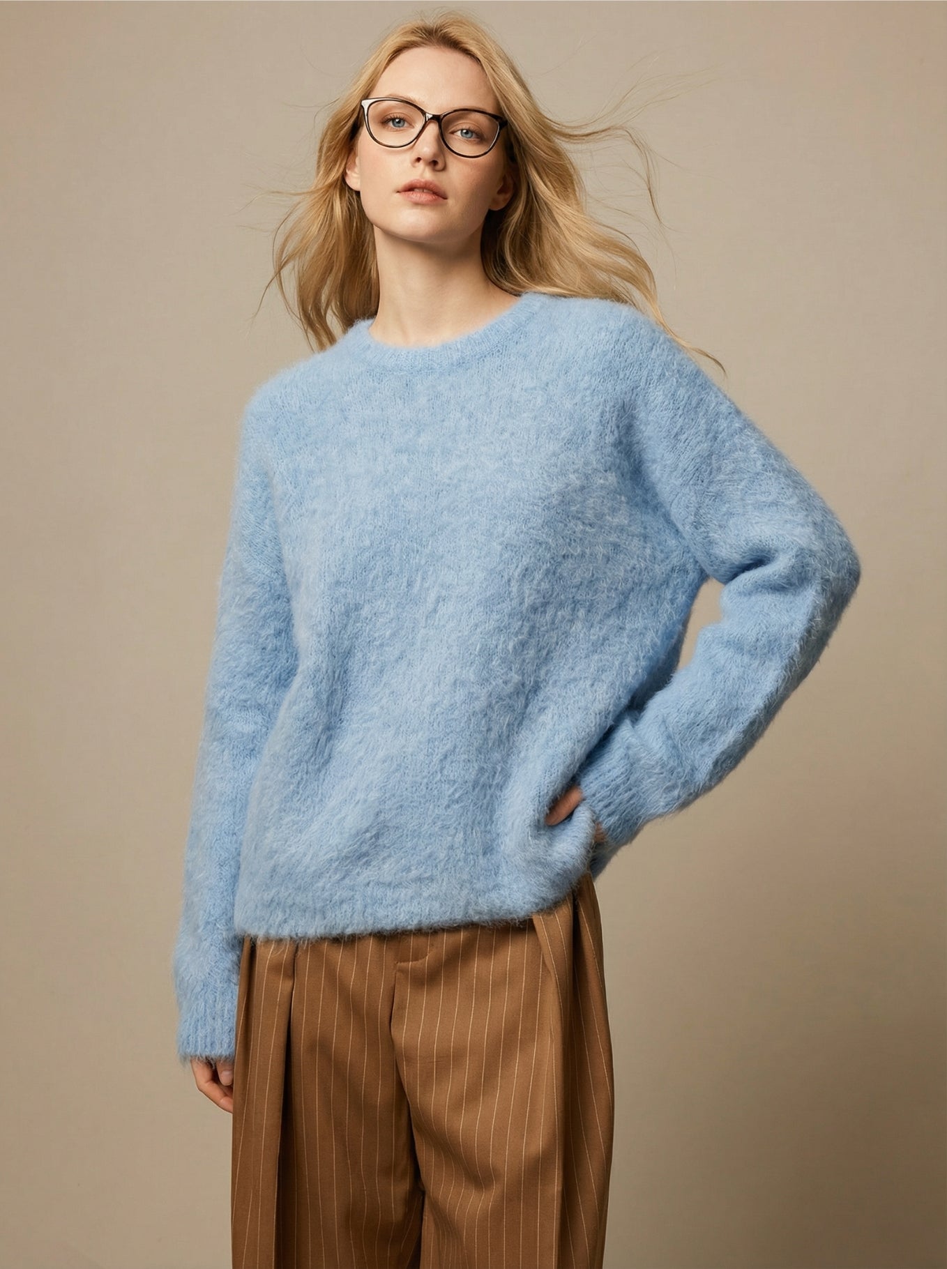 Kuscheliger Loose Fit Alpaka-Pullover