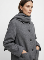 Kuscheliger Loose Fit Mantel mit Schal