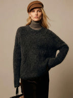 Kuscheliger Loose Fit Alpaka-Pullover