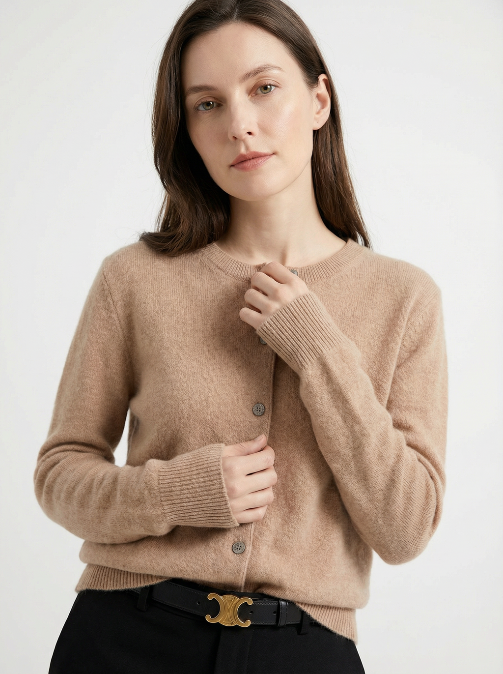 Kuschelige Strickjacke mit Knopfleiste