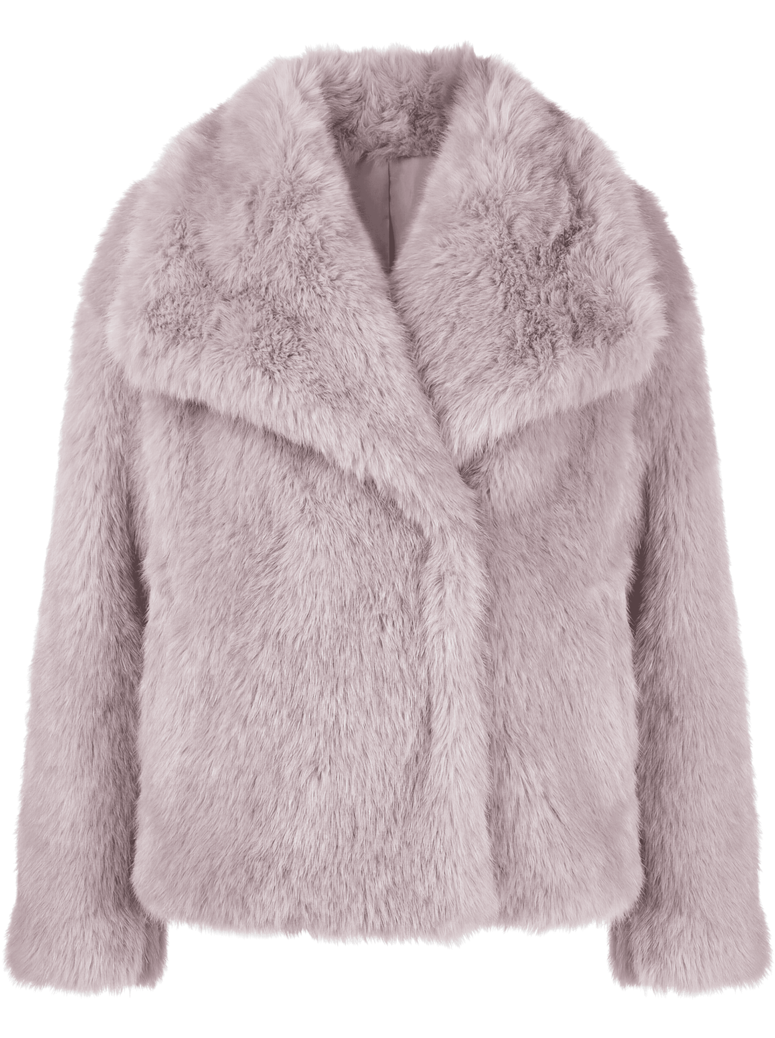 Eleganter Warmer Kunstfell-Mantel