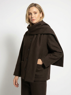 Kuscheliger Loose Fit Mantel mit Schal