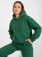 Kuscheliger, warmer Kapuzenanzug mit Taschen