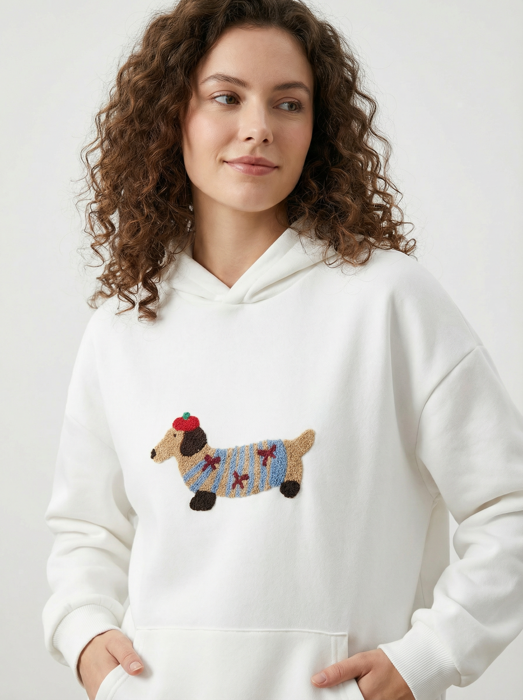 Kuscheliger Oversized Hoodie mit Print