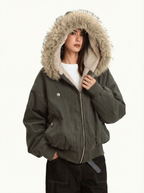 Kuscheliger, warmer Parka mit Pelzkragen
