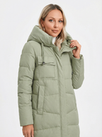 Warmer, eleganter Winterparka mit Kapuze