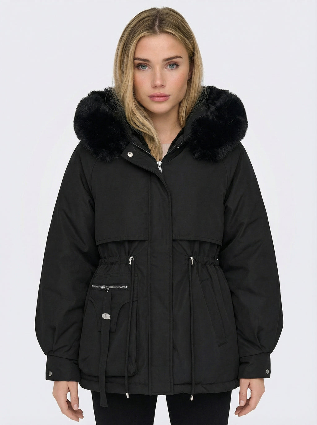 Warmer Parka mit Kapuze