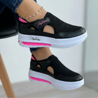 Moderner Plattform-Sneaker mit Klettverschluss