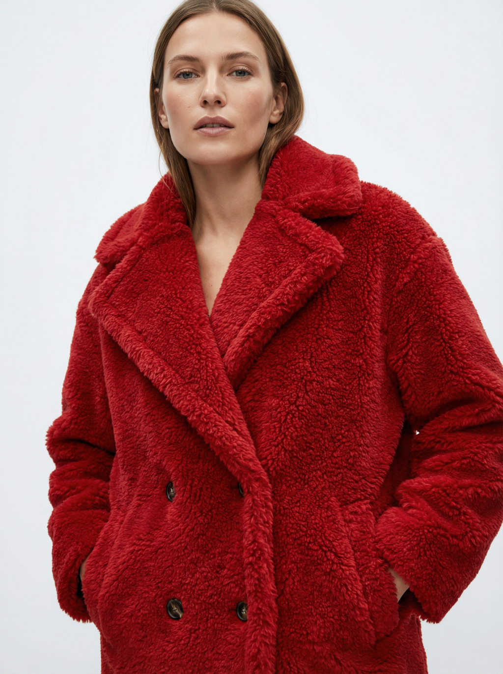 Kuscheliger Oversized Alpaka-Woll-Mantel