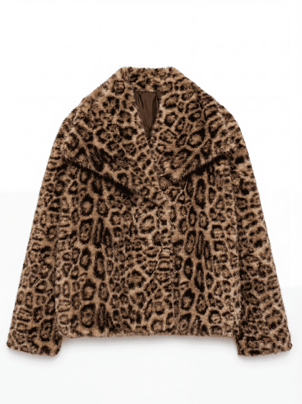 Eleganter Warmer Kunstfell-Mantel