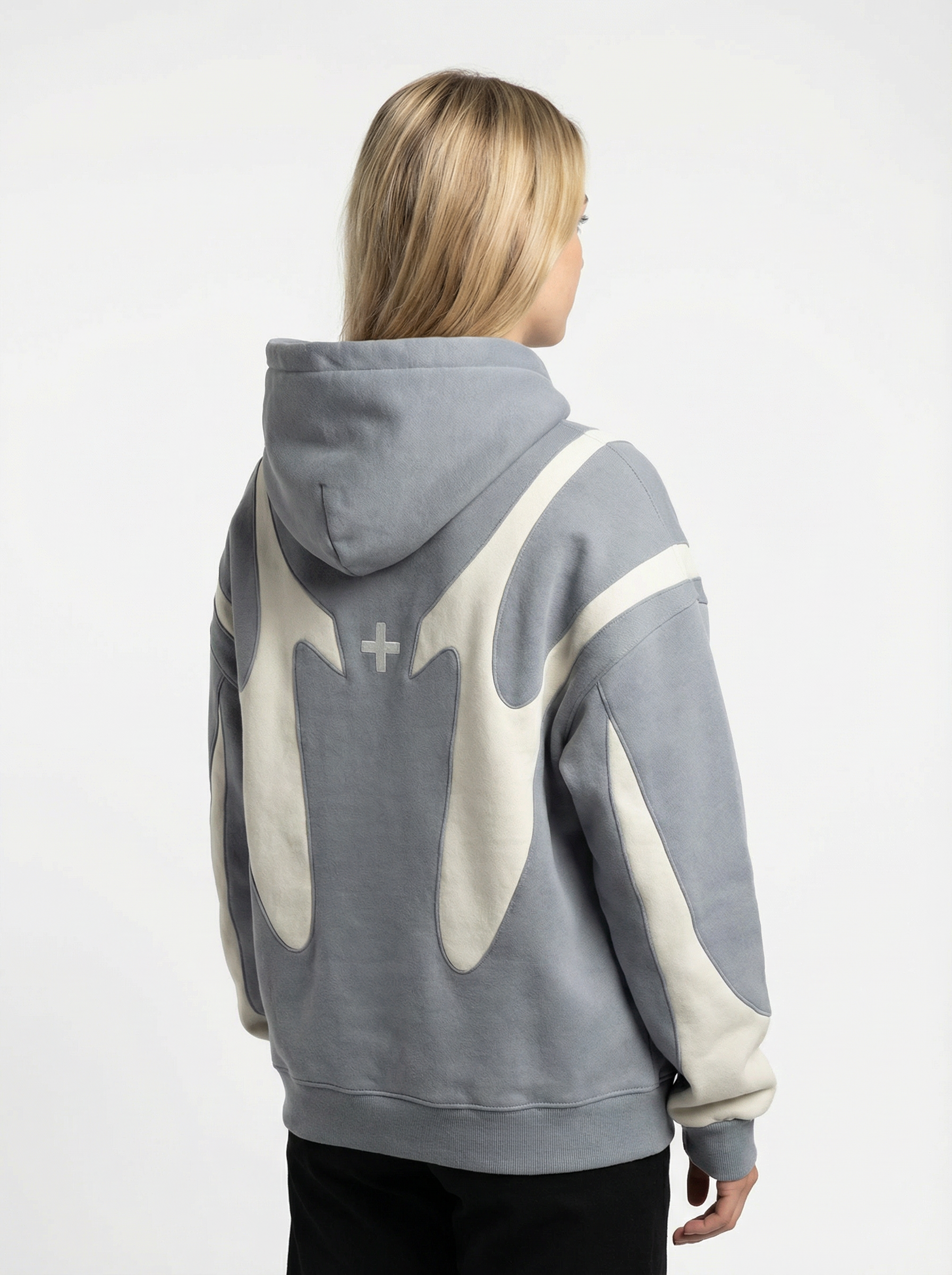 Retro Zip-Up Hoodie mit Teufel-Muster