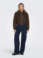 Kuschelige Winterjacke mit Stehkragen