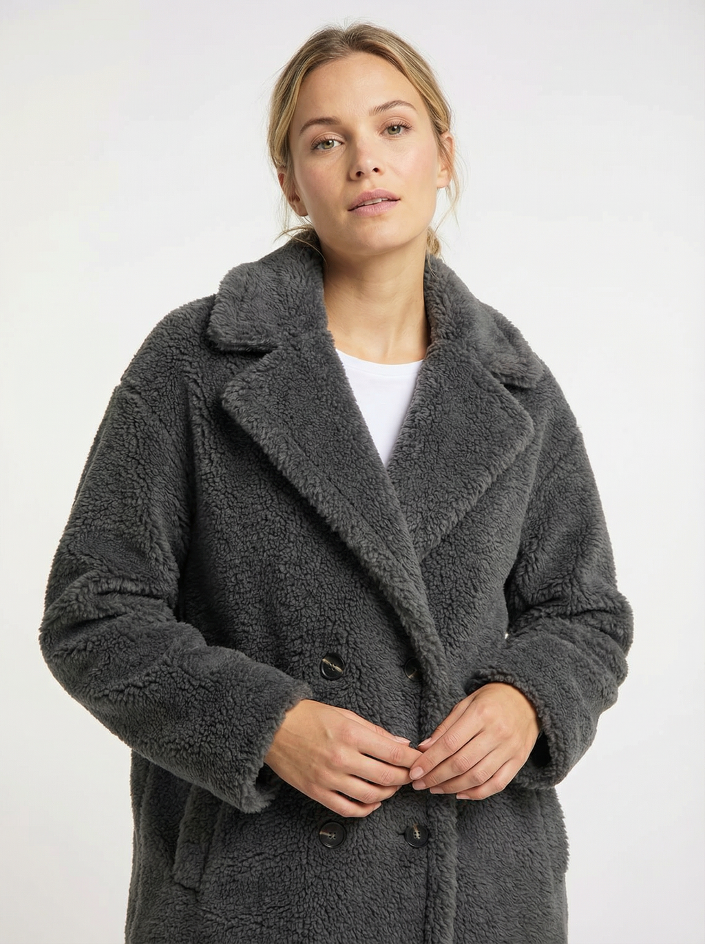 Kuscheliger Oversized Alpaka-Woll-Mantel