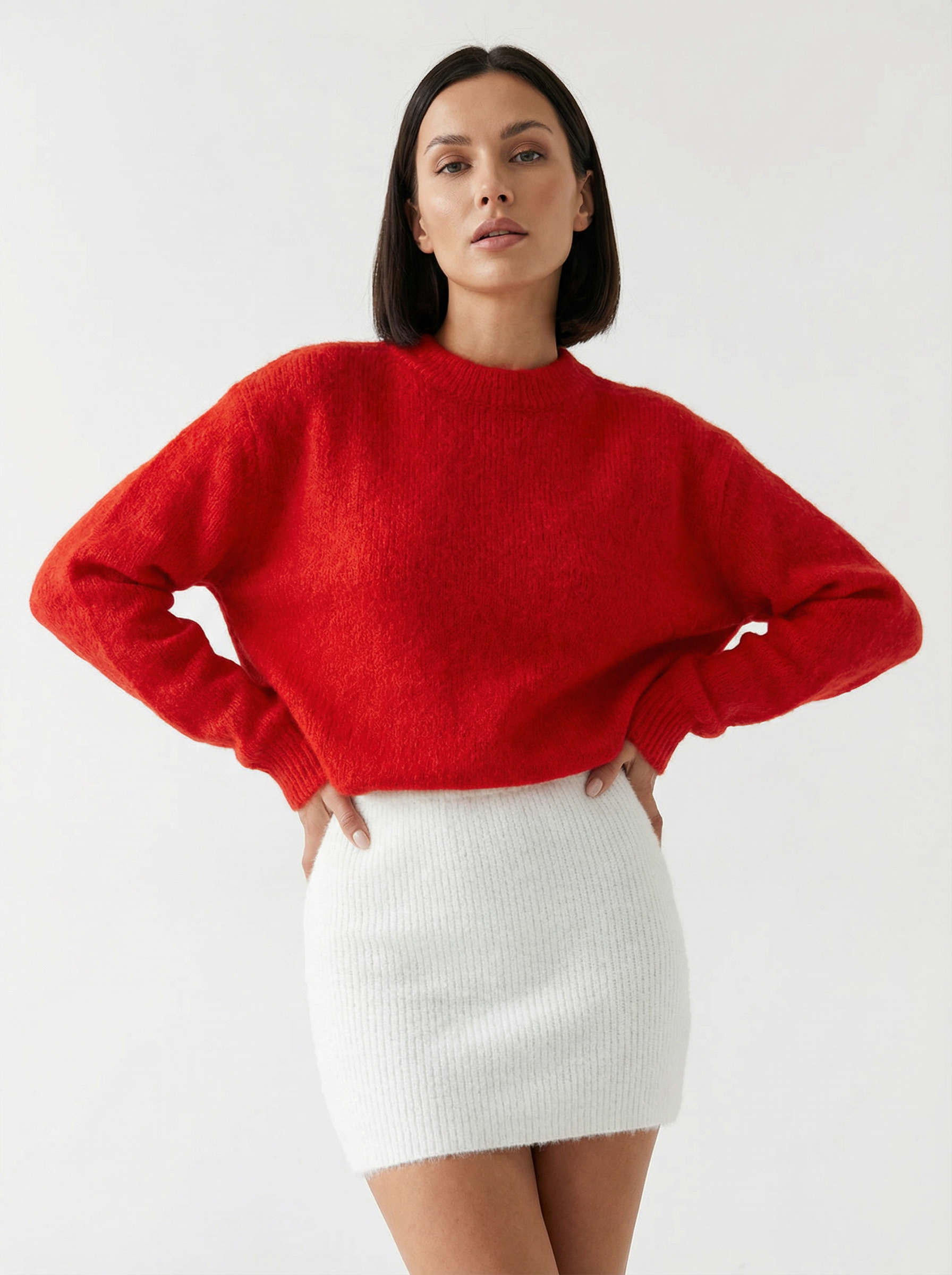 Oversized Strickpullover aus Wolle