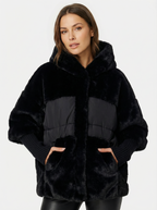 Warmer Oversized Parka mit Kunstpelz