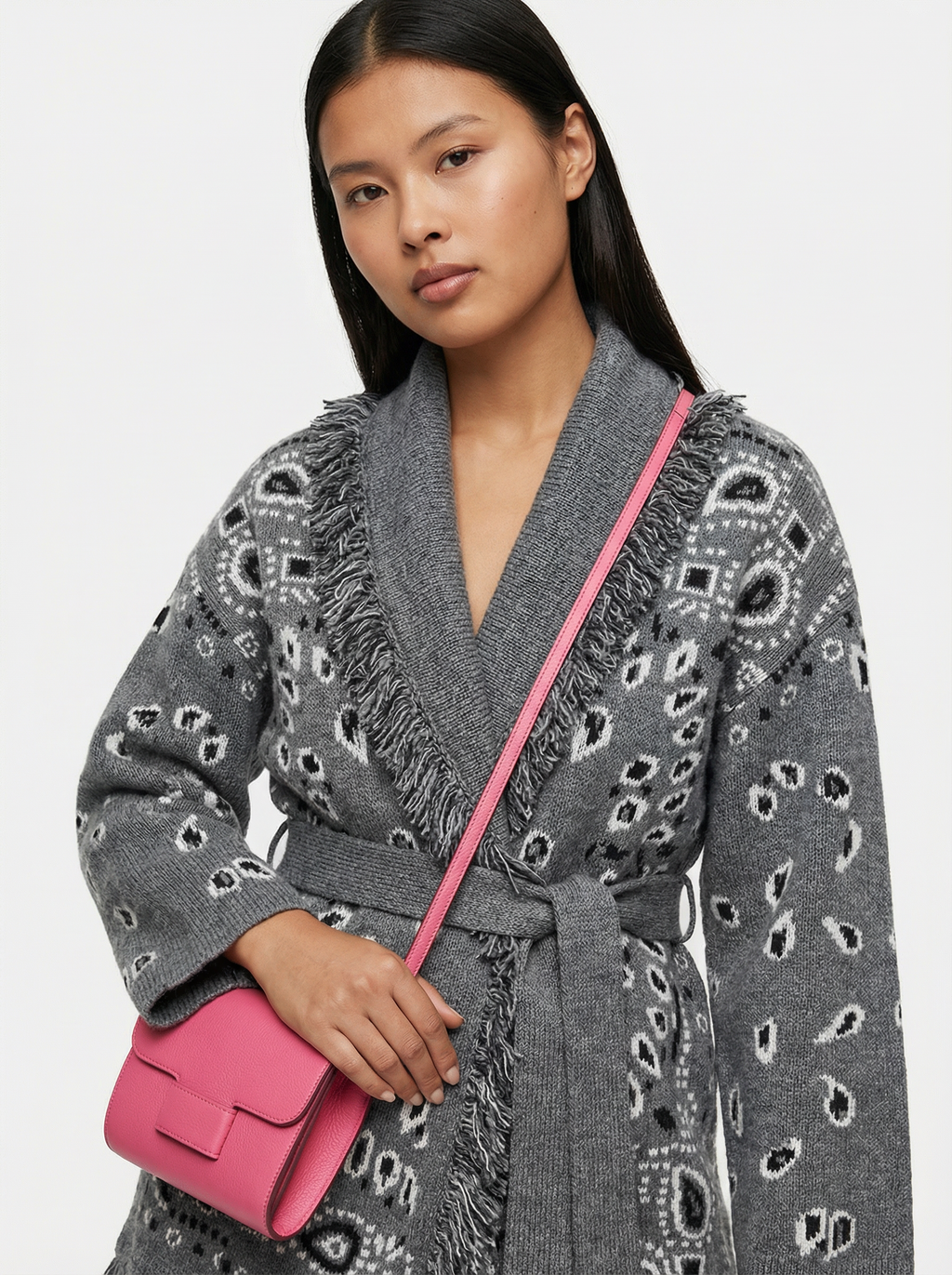 Kuscheliger Strick-Cardigan mit Kapuze