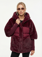 Warmer Oversized Parka mit Kunstpelz