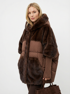 Warmer Oversized Parka mit Kunstpelz