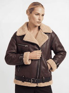 Doppelseitiger Mantel mit Gürtel