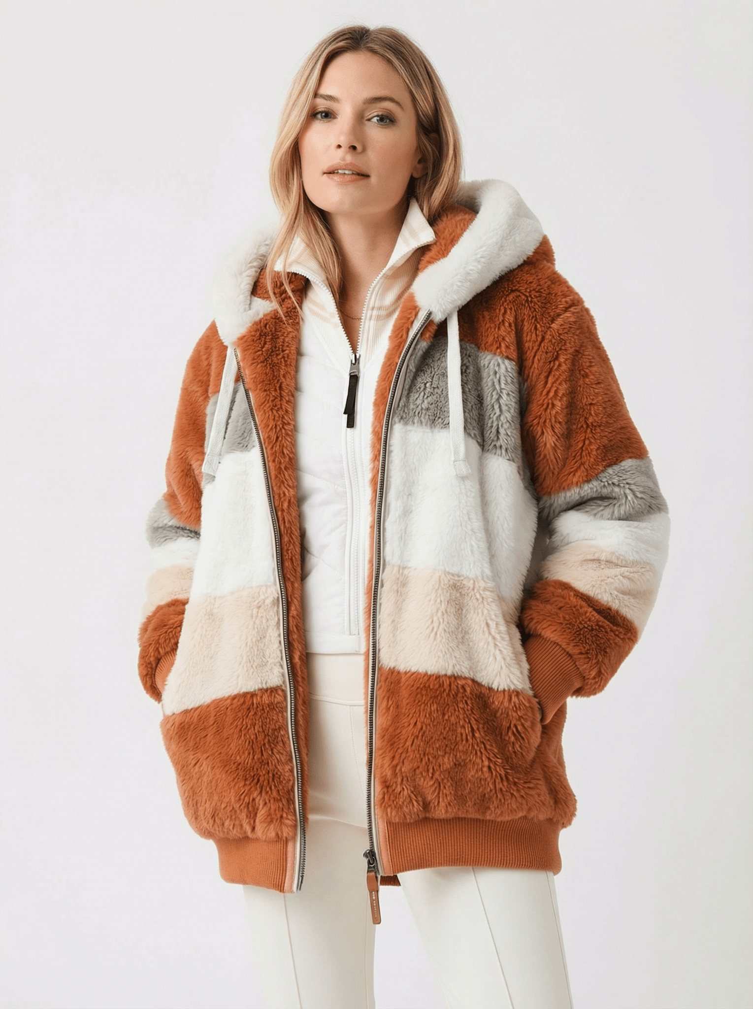 Kuschelige Oversized Winterjacke