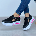 Moderner Plattform-Sneaker mit Klettverschluss