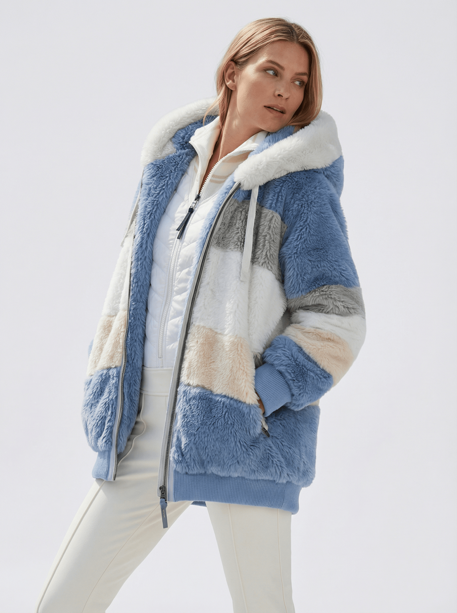 Kuschelige Oversized Winterjacke