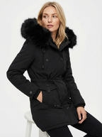 Warmer Baumwoll-Parka mit Kapuze