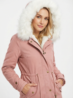 Kuscheliger Baumwoll-Parka mit Kapuze