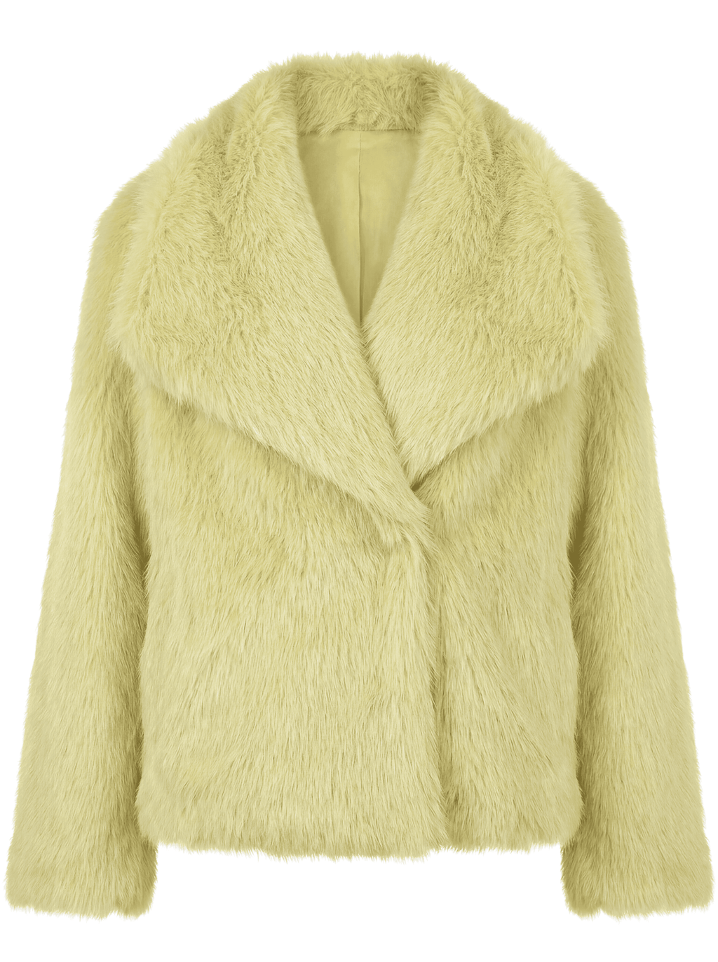 Eleganter Warmer Kunstfell-Mantel