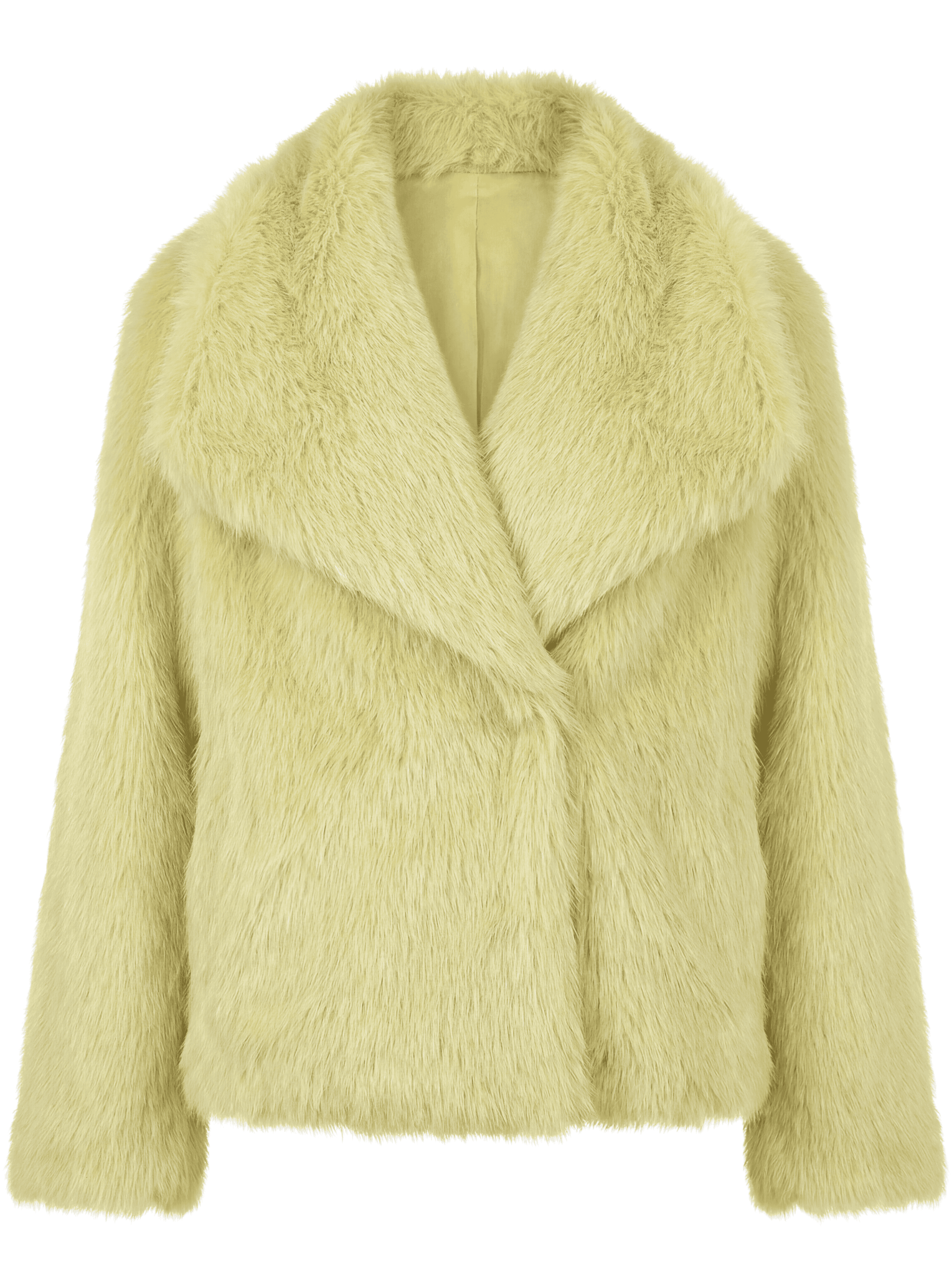 Eleganter Warmer Kunstfell-Mantel