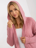 Kuscheliger Strickmantel mit Kapuze