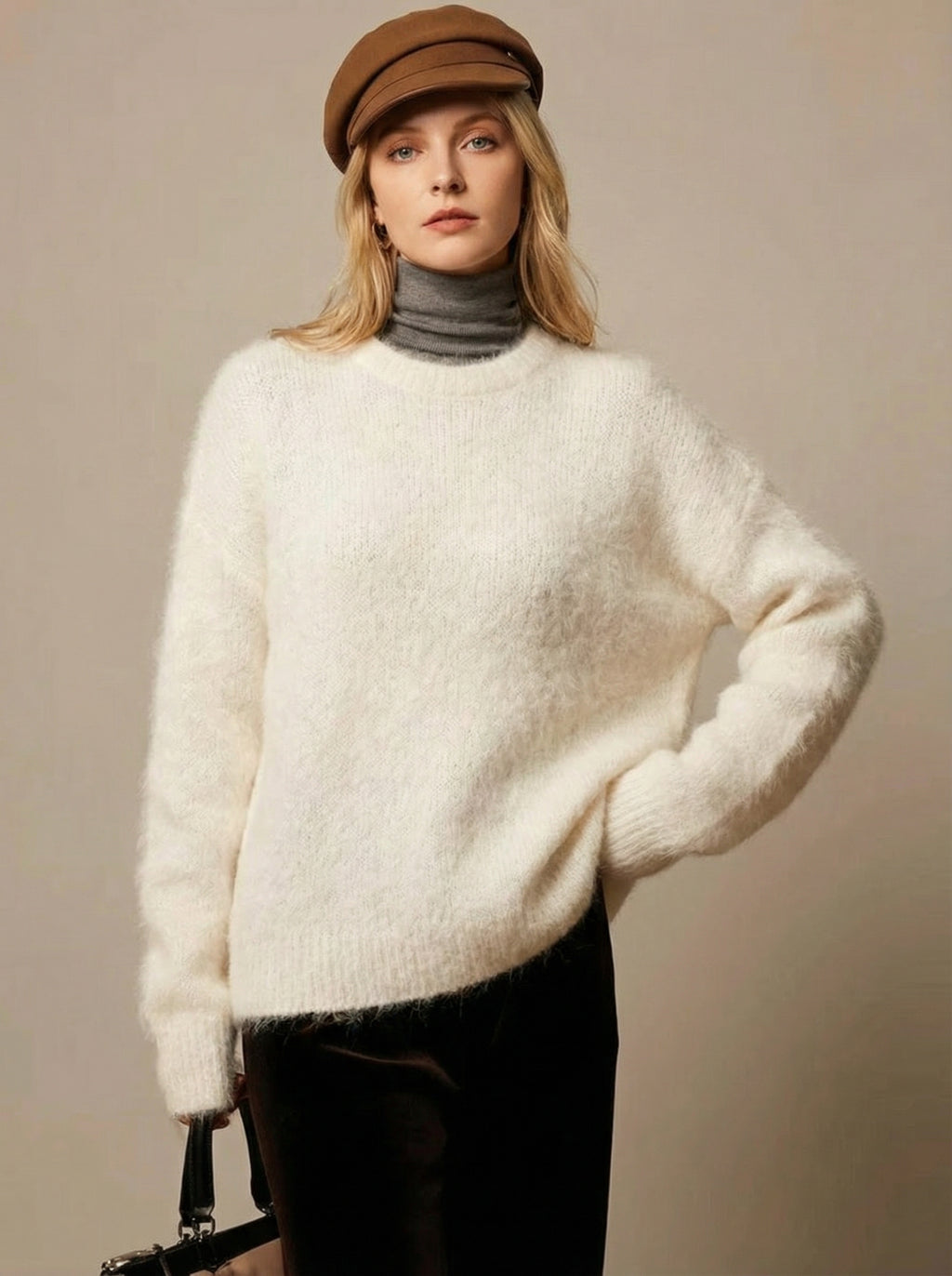 Kuscheliger Loose Fit Alpaka-Pullover