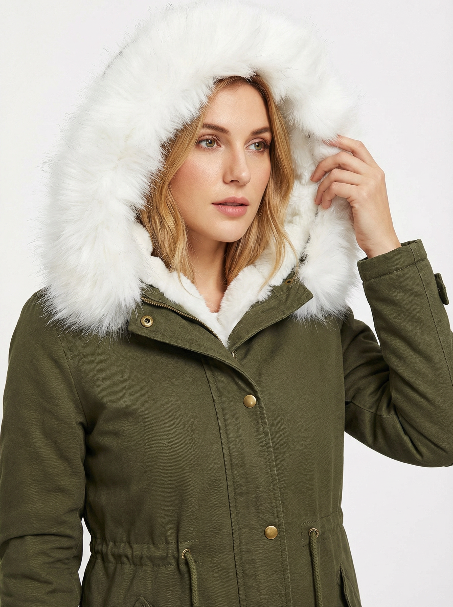 Kuscheliger Baumwoll-Parka mit Kapuze