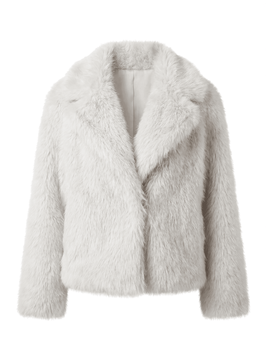 Eleganter Warmer Kunstfell-Mantel