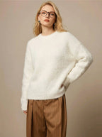 Kuscheliger Loose Fit Alpaka-Pullover