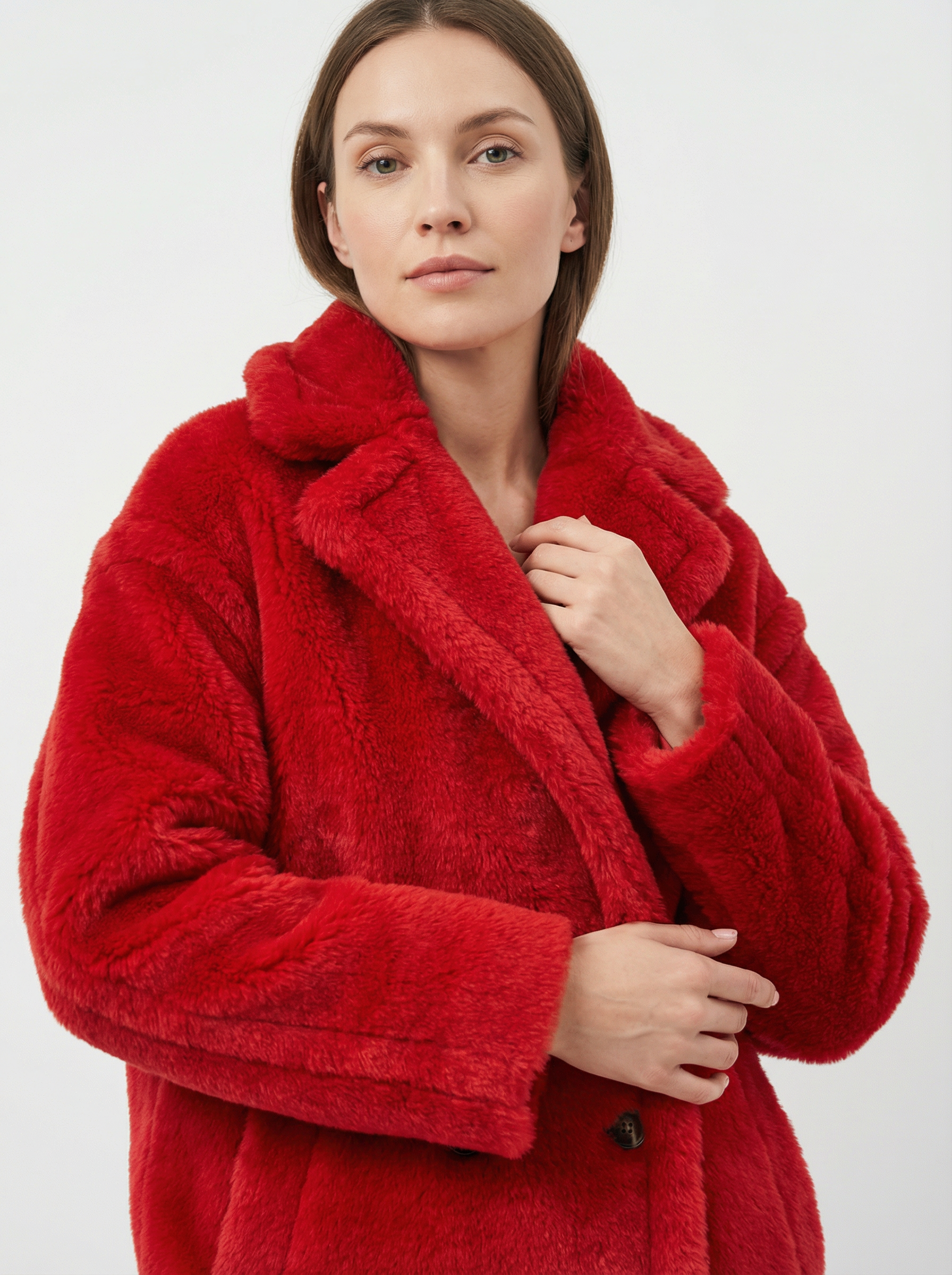 Kuscheliger Oversized Alpaka-Woll-Mantel