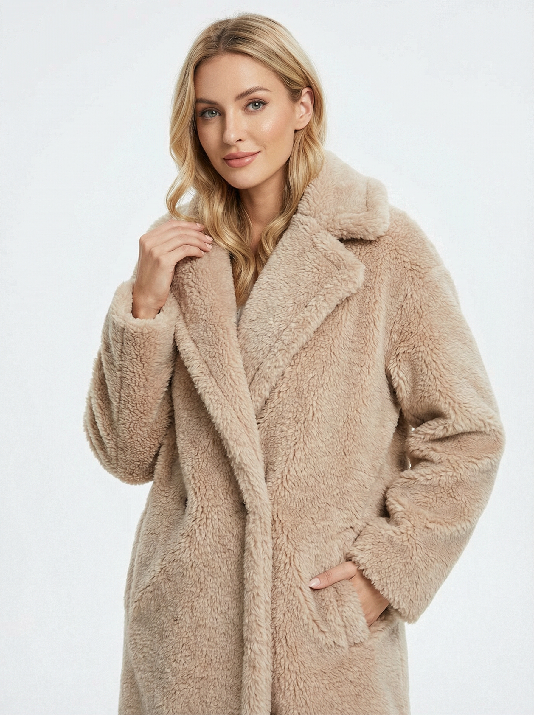 Kuscheliger Oversized Alpaka-Woll-Mantel