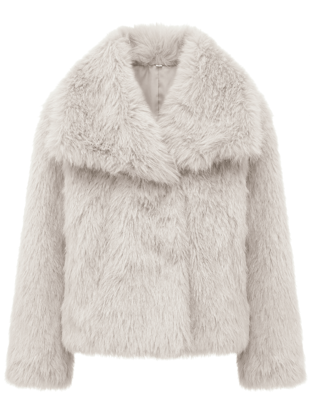 Eleganter Warmer Kunstfell-Mantel