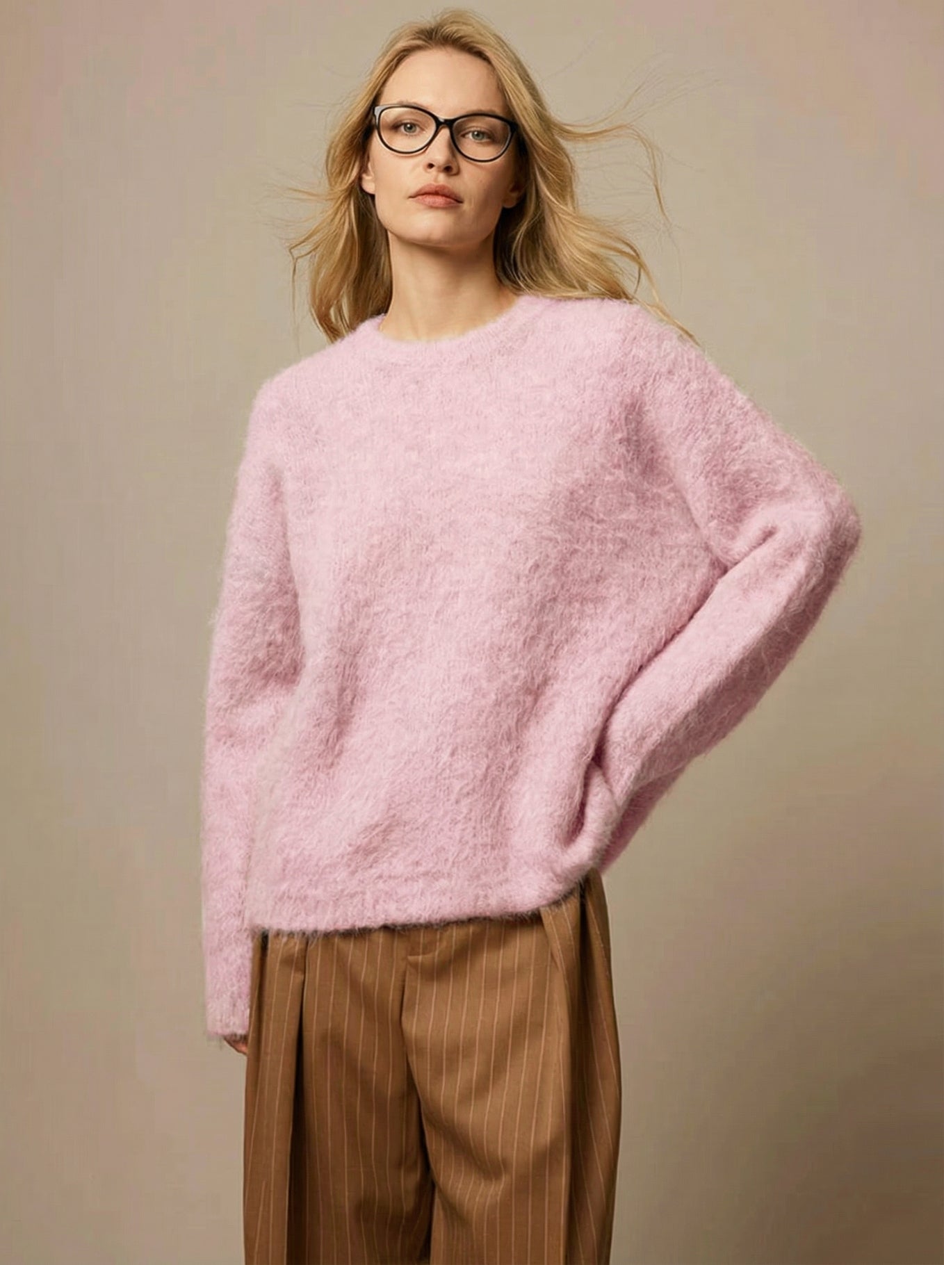 Kuscheliger Loose Fit Alpaka-Pullover