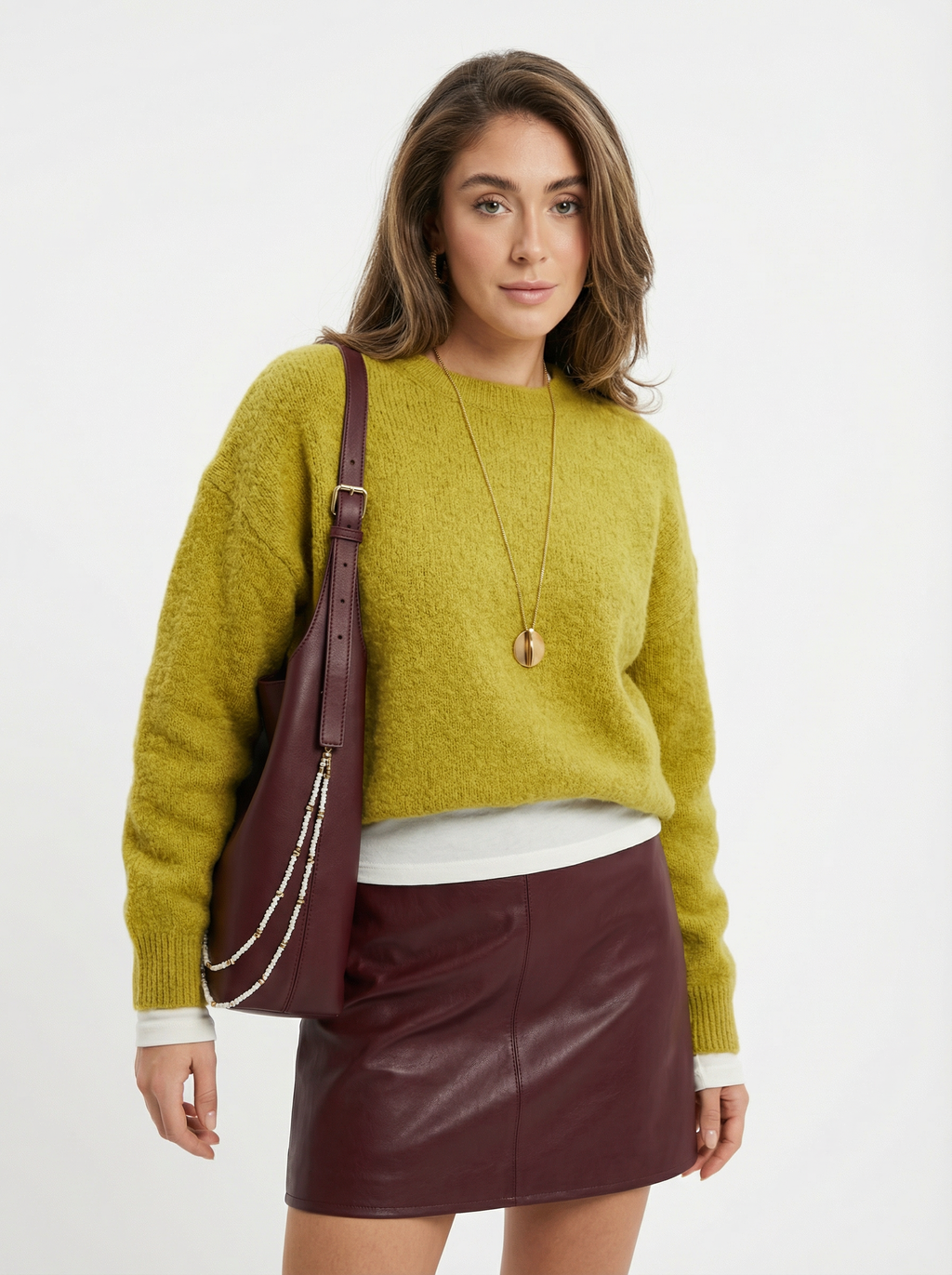 Oversized Strickpullover aus Wolle