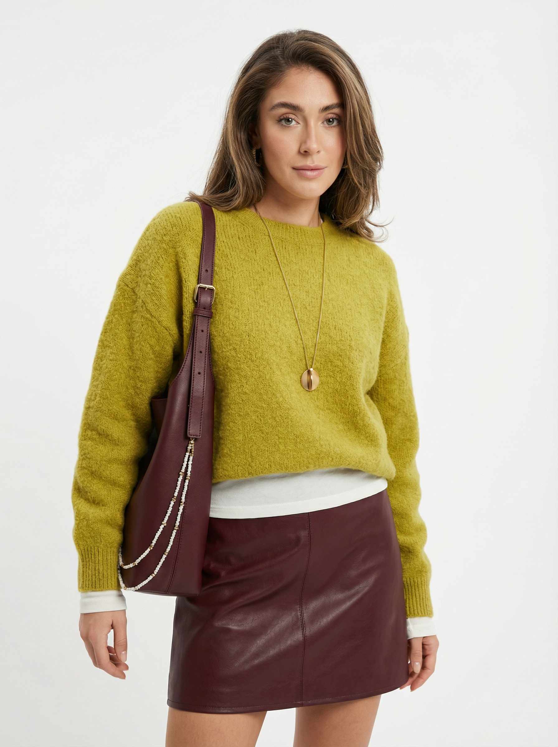 Oversized Strickpullover aus Wolle