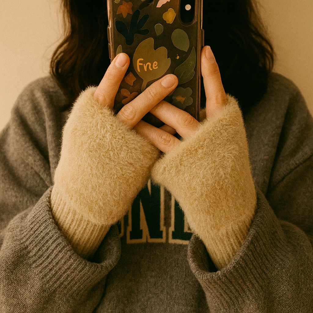 Kuschelige Plüsch-Stulpen