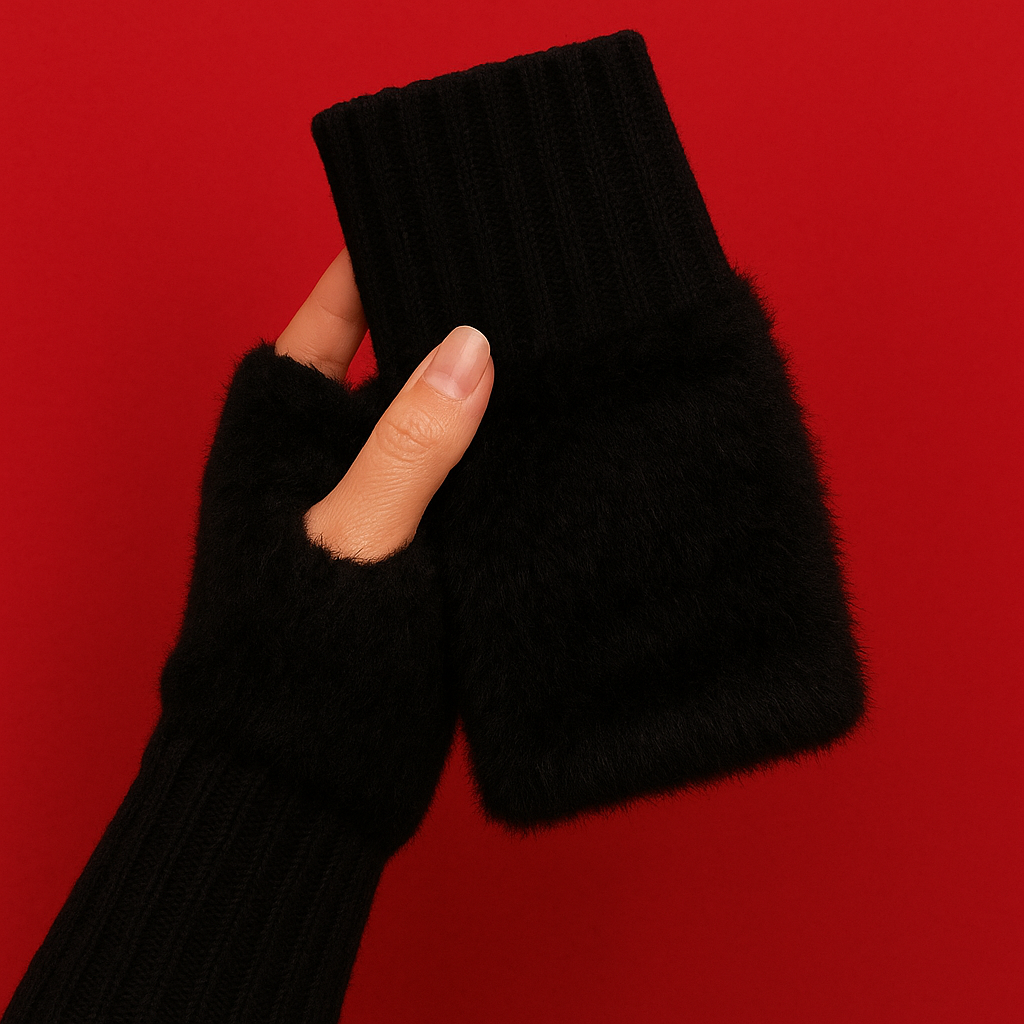 Kuschelige Plüsch-Stulpen