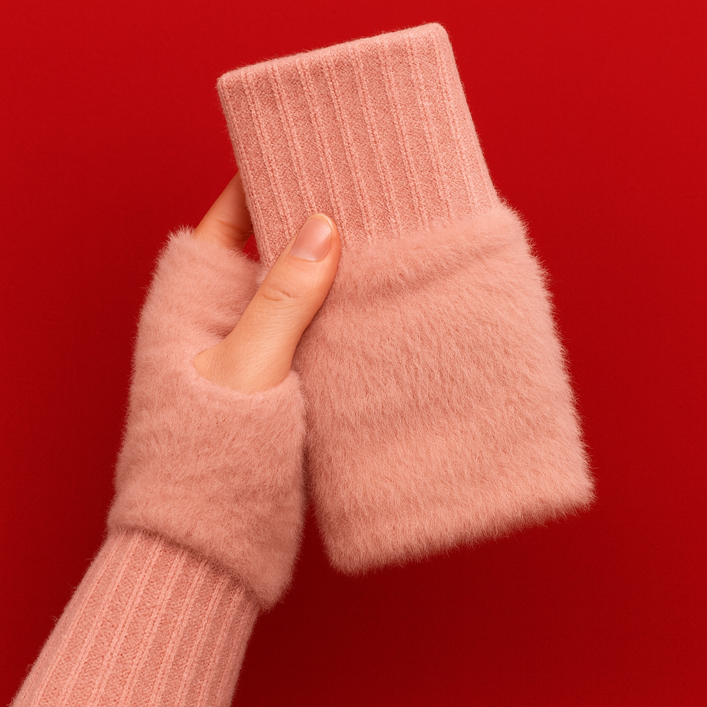 Kuschelige Plüsch-Stulpen