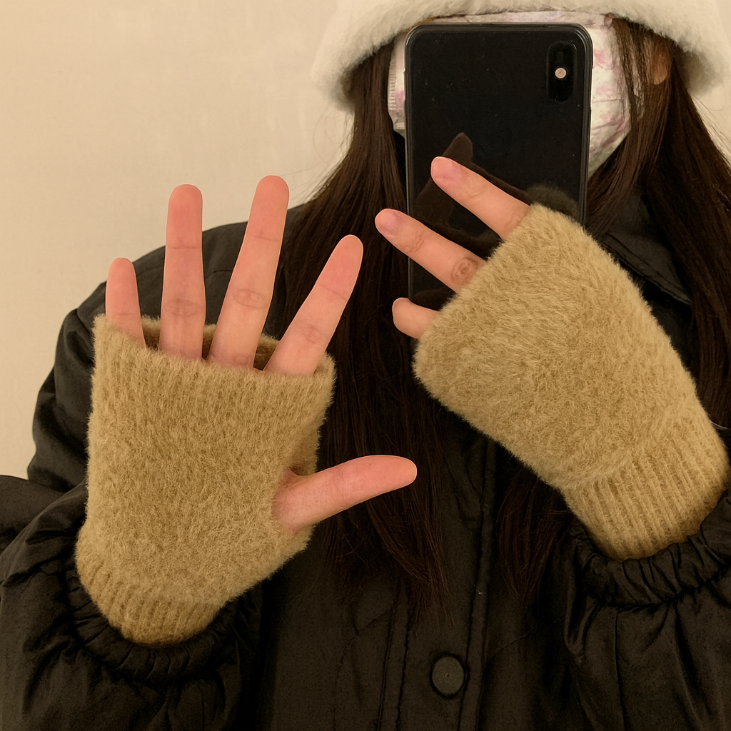 Kuschelige Plüsch-Stulpen