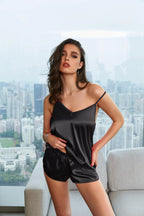 Verführerisches Satin-Pyjama-Set